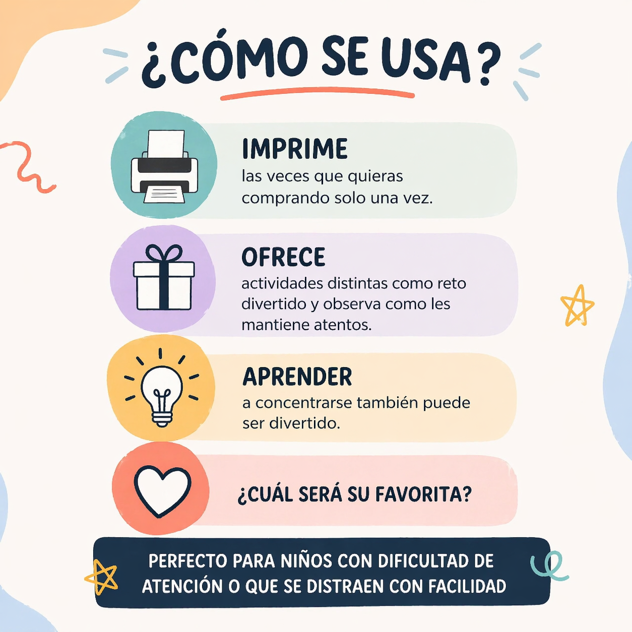 Kit Anti Aburrimiento Niños (4 a 7 años)