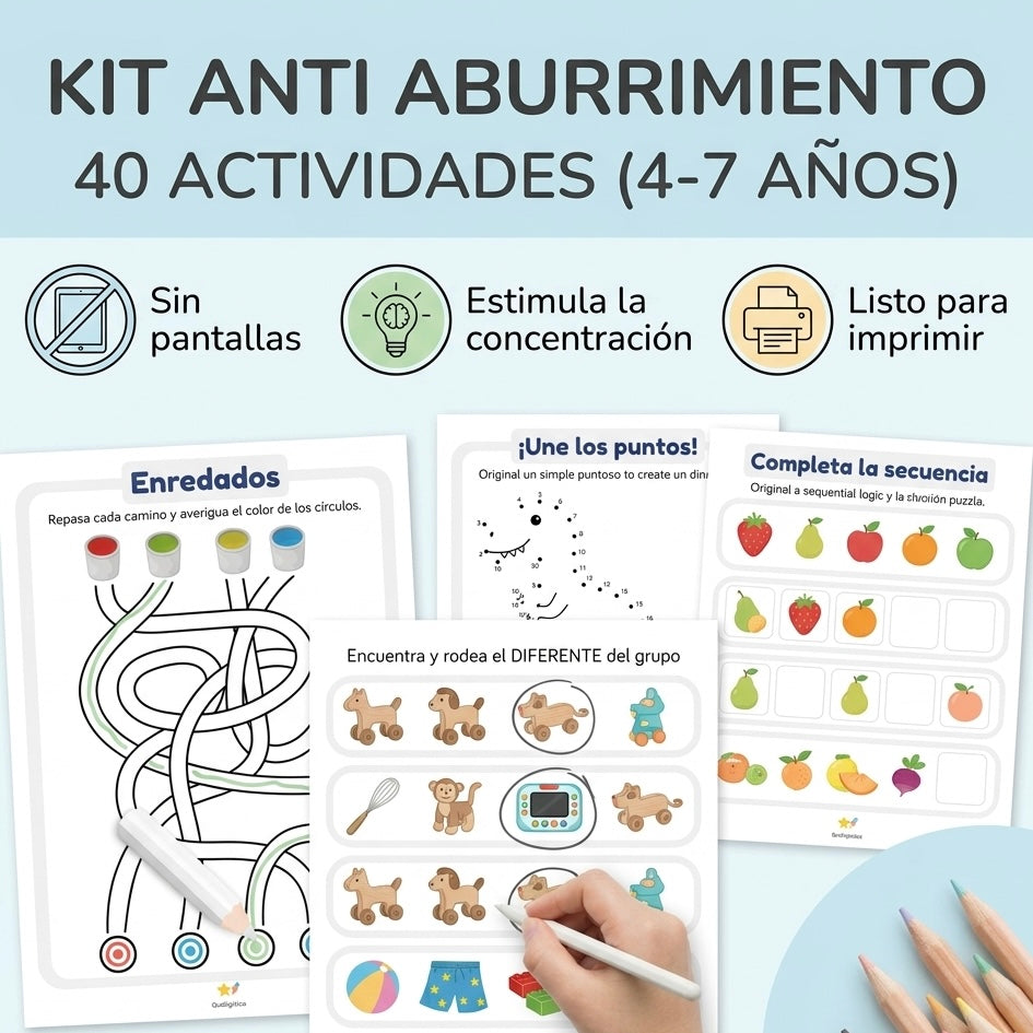 Kit Anti Aburrimiento Niños (4 a 7 años)