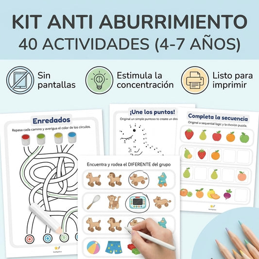 Kit Anti Aburrimiento Niños (4 a 7 años)